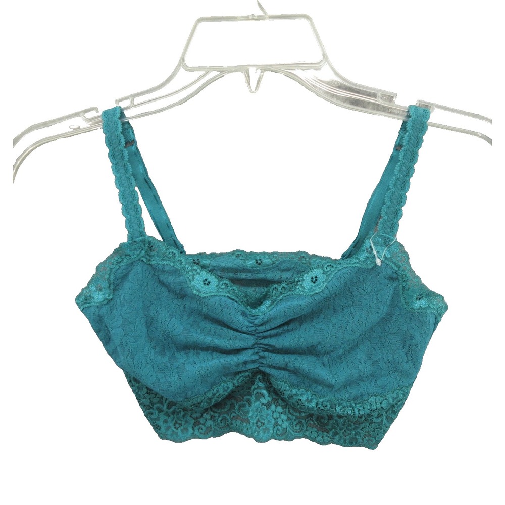 Soma Bra Size Small Bralette Lace Adjustable Strap Green New